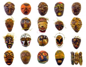 Afrikanische Masken - Kunstprojekt